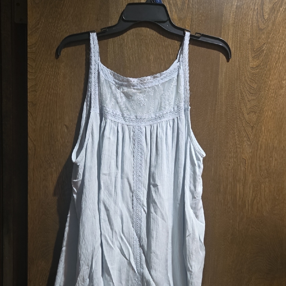 Maurices White Lace Detail Tank Top